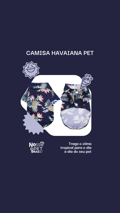 CAMISA HAVAIANA PET