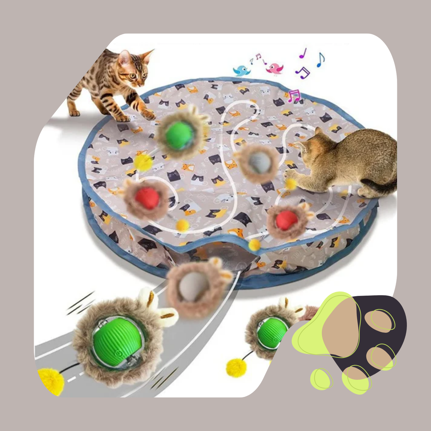 BOLA INTERATIVA INTELIGENTE PARA GATOS