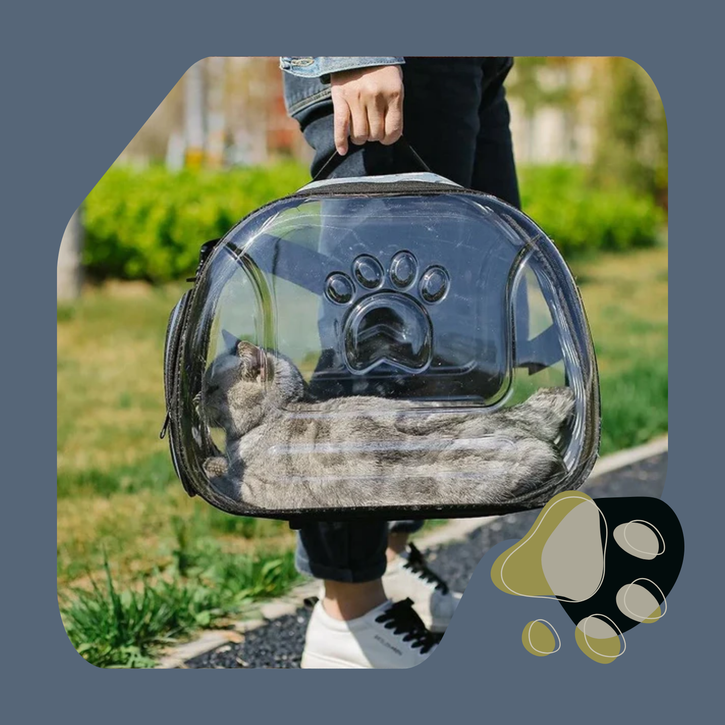 BOLSA DE TRANSPORTE DOBRÁVEL TRANSPARENTE