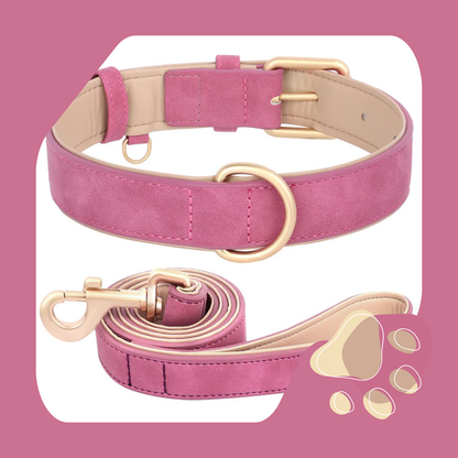 COLEIRA GUIA DE COURO