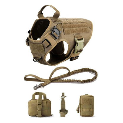 COLEIRA GRANDE PARA CÃES - CONJUNTO DE ARNÊS E COLEIRA