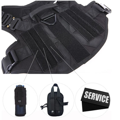 COLEIRA GRANDE PARA CÃES - CONJUNTO DE ARNÊS E COLEIRA