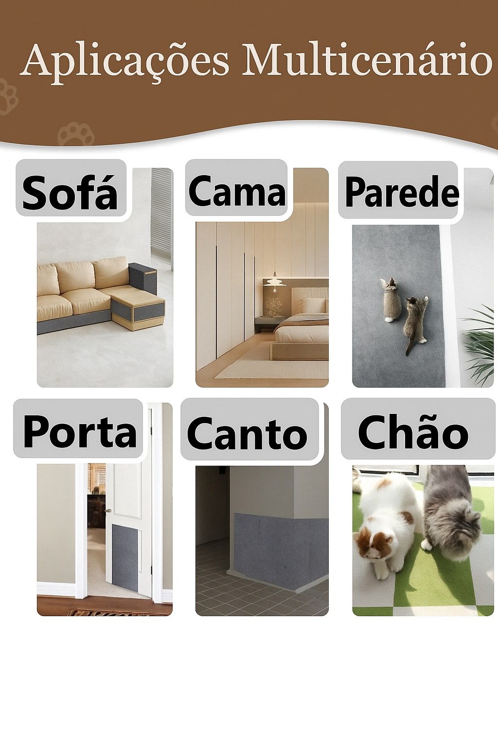 TAPETE ARRANHADOR AUTOADESIVO DUPLO