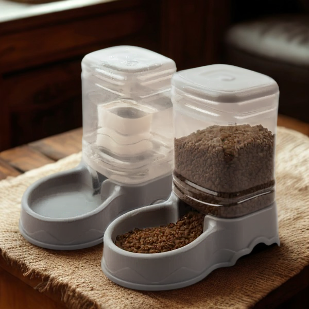 COMEDOURO E BEBEDOURO AUTOMÁTICO SIMPLES