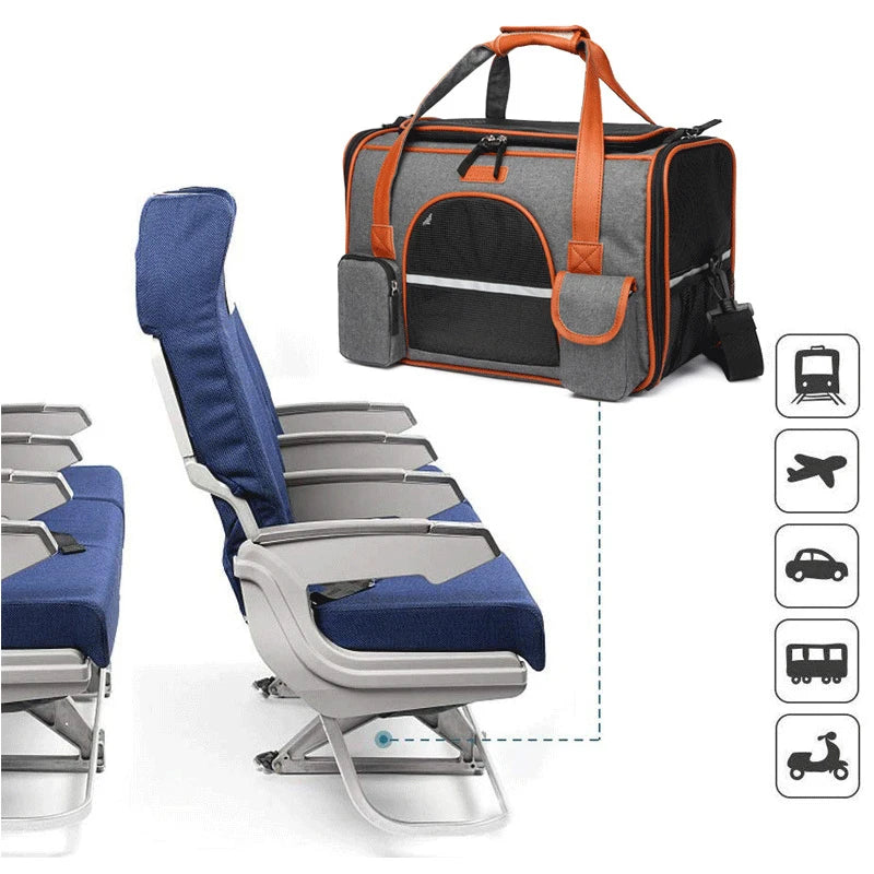 MOCHILA DE TRANSPORTE PET RESPIRÁVEL