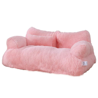 SOFÁ CAMA LUXUOSA DE PELÚCIA PARA GATOS