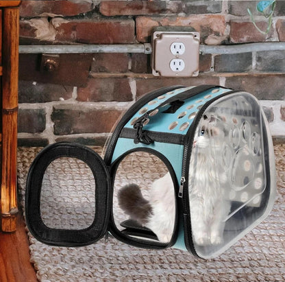 BOLSA DE TRANSPORTE DOBRÁVEL TRANSPARENTE