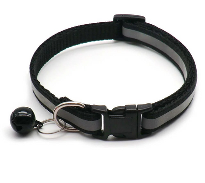 COLEIRA REFLETIVA COM GUIZO PARA GATOS E CÃES PEQUENOS