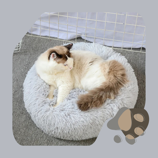 CAMA REDONDA DE PELÚCIA