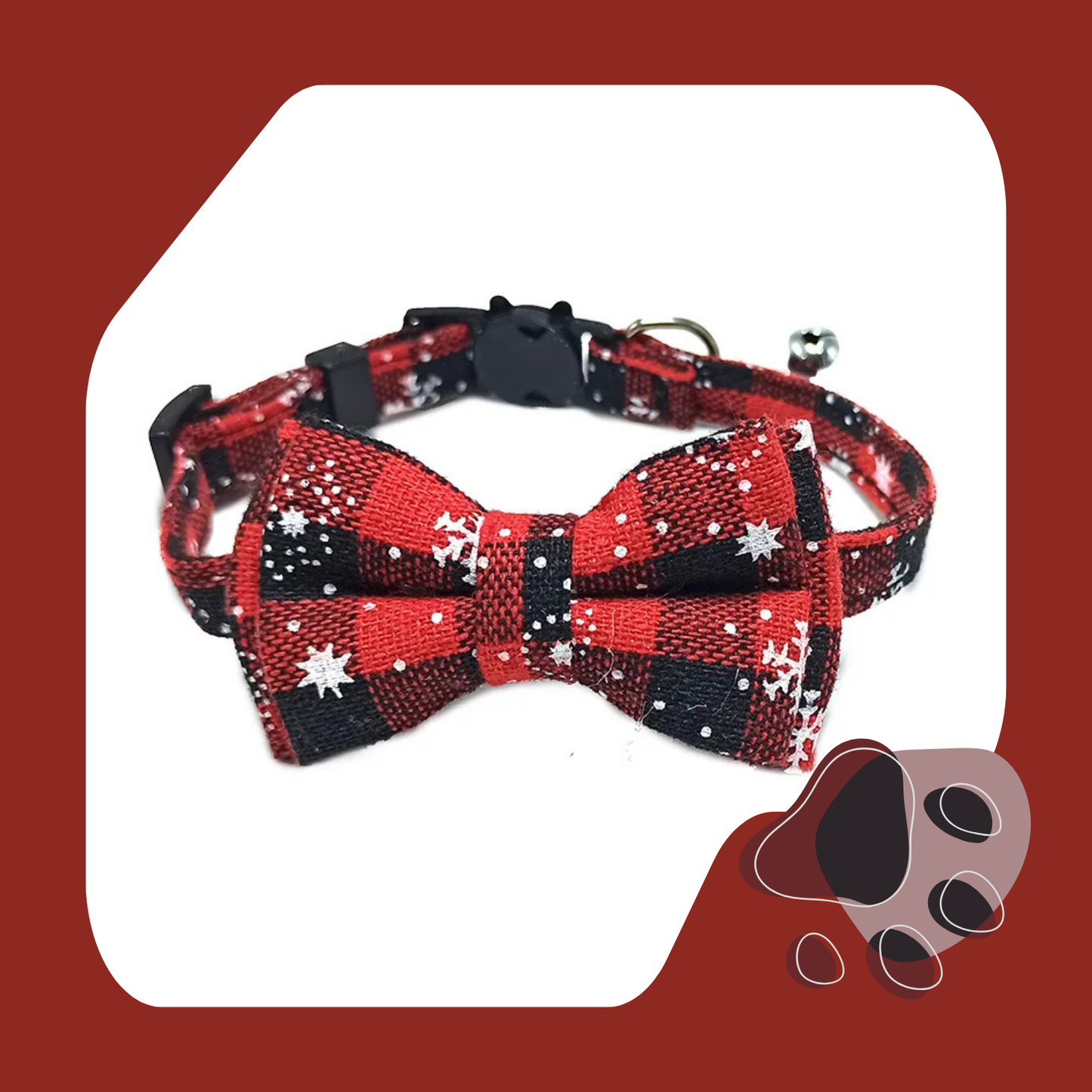 COLEIRA NATALINA COM LAÇO