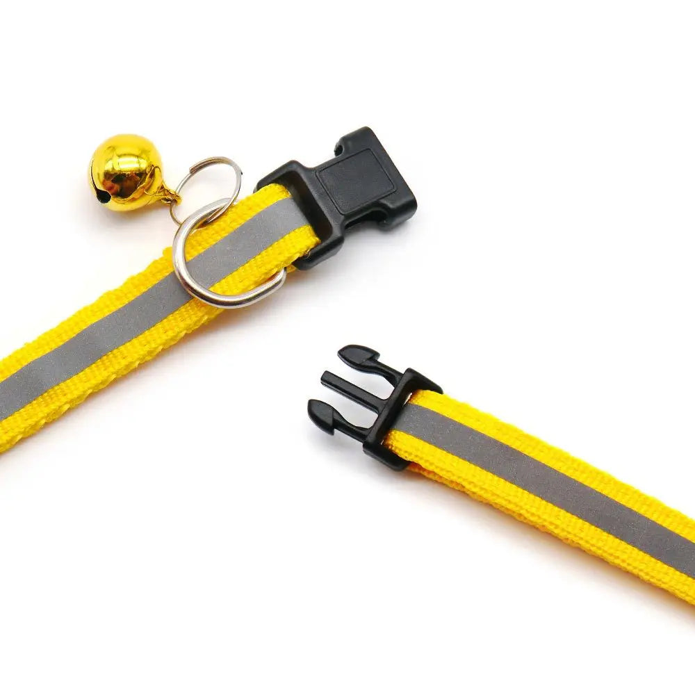 COLEIRA REFLETIVA COM GUIZO PARA GATOS E CÃES PEQUENOS